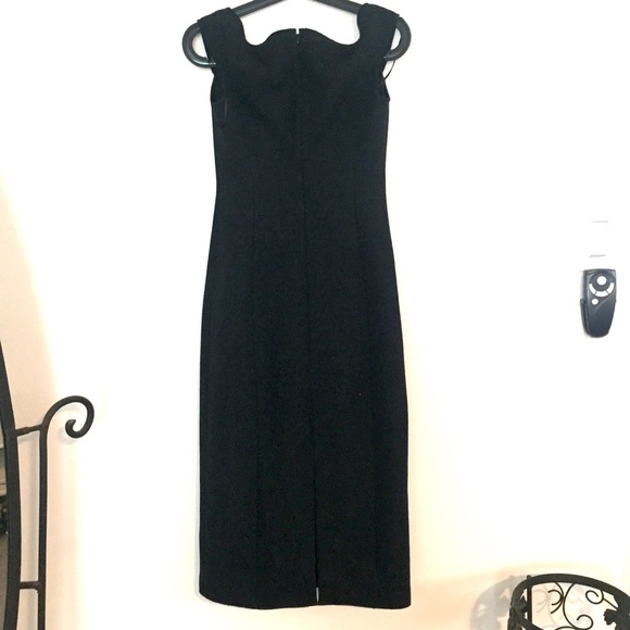 NWT Theory Charcoal Melange heavy wool twill dress - Picture 3 of 12